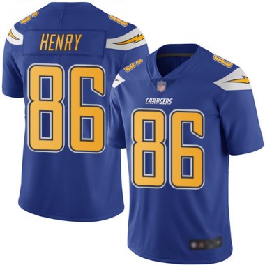Los Angeles Chargers NFL Football Hunter Henry Electric Blue Jersey Men Limited 86 Rush Vapor Untouchable